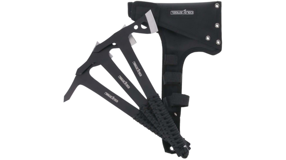 Cold Steel Throwing Axes / 1.75 Blade / 10.75 Overall / 420ss / Nylon Sheath 3 Pack - TH-175AX3PK