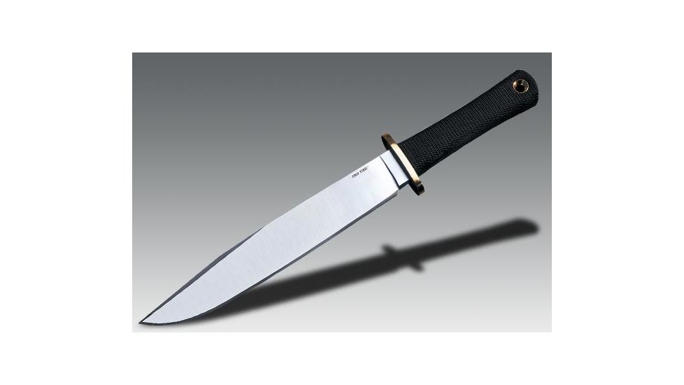 Cold Steel Trail Master Fixed Blade Knife, Black Kraton Handle, Plain, CS-39L16CT