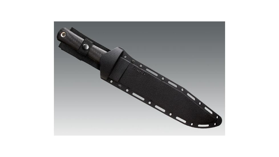 Cold Steel Trail Master Fixed Blade Knife, Black Kraton Handle, Plain, CS-39L16CT