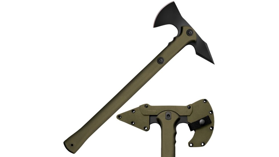 Cold Steel Trench Hawk Axe, Black/Green, 19in, CS-90PTHGZ