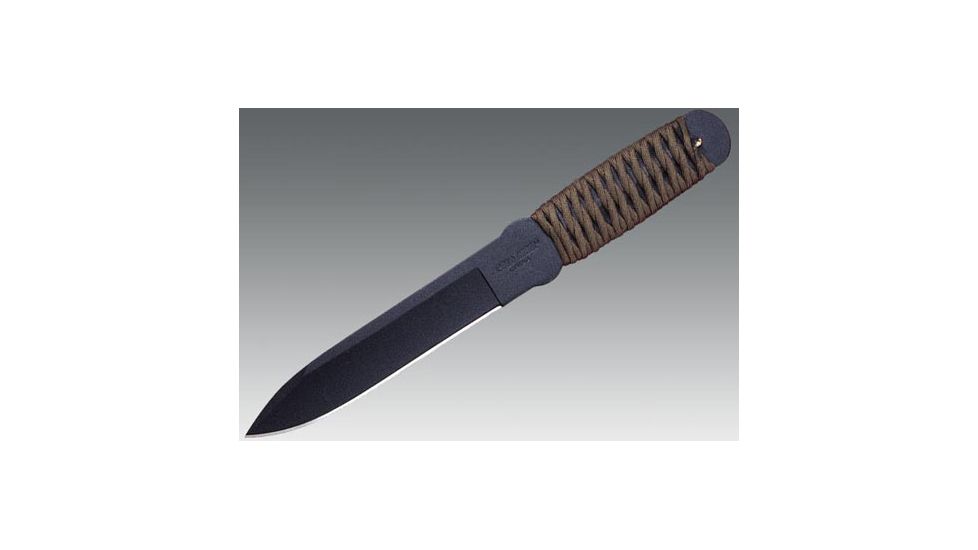 Cold Steel True Flight Thrower, Paracord Wrapped Handle, Sheath, Plain Edge Knife, CS-80TFTC