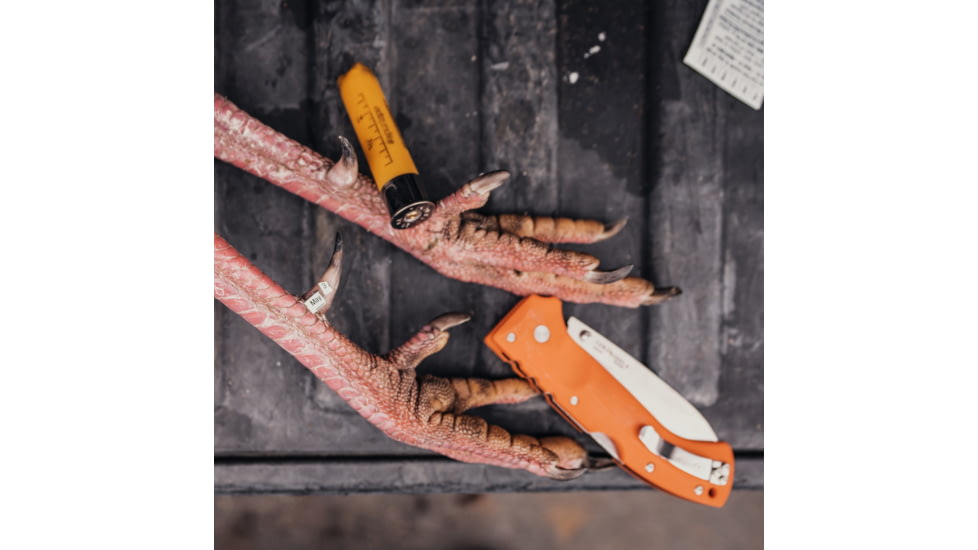 Cold Steel Ultimate Hunter, 3.5in Blade Length, American S35VN Steel Knife, Orange, CS-30URY