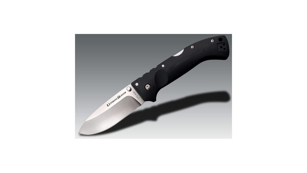Cold Steel Ultimate Hunter Knife, 3.5in Blade, Black, CS-30ULH