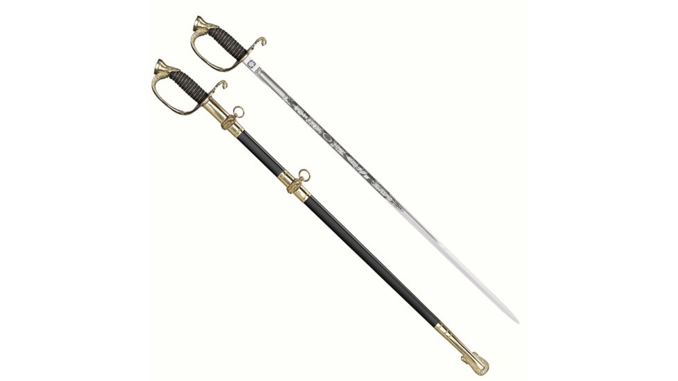 Cold Steel US Naval 32in. Blade Sword, Left Hand, Ray Skin Handle 191962