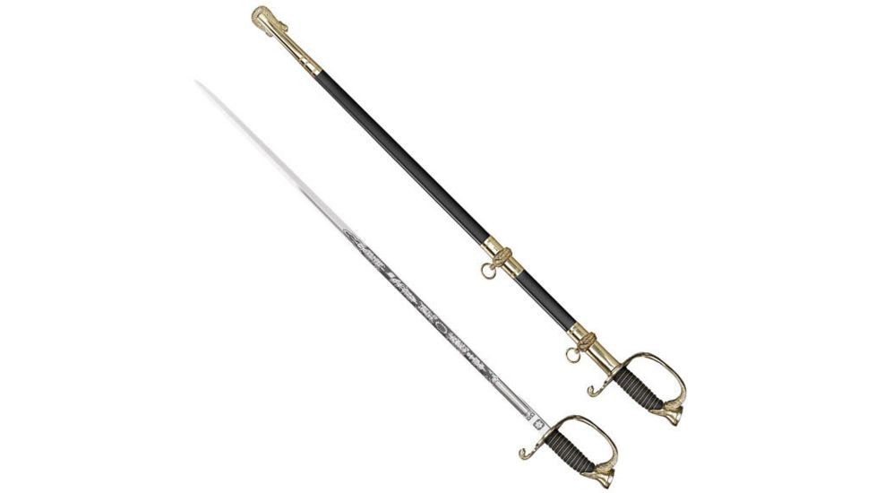 Cold Steel Naval 32in. Blade Sword, Right Hand, Ray Skin Handle, CS-88MNAL