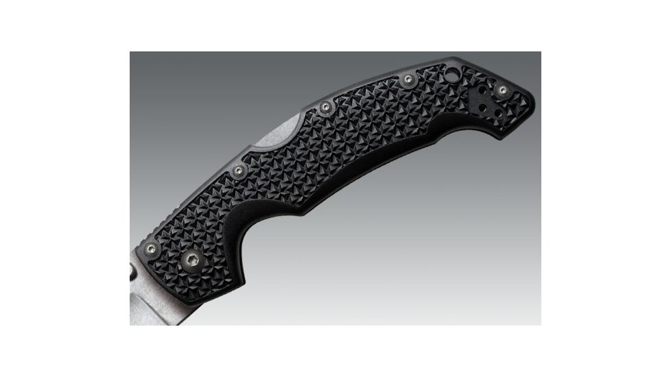 Cold Steel Voyager Large Tanto Point Knife, Black Zytel, Plain Edge 29TLT