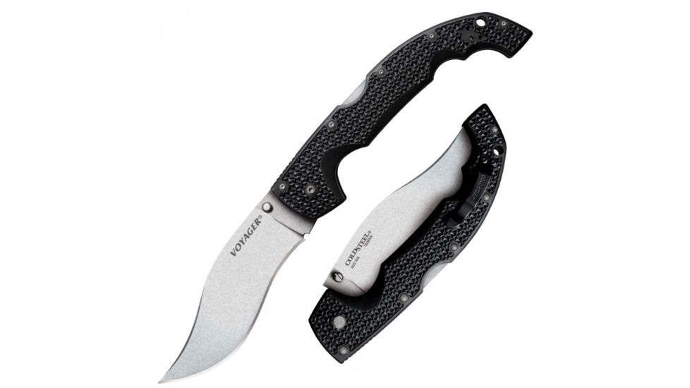 Cold Steel Voyager Vaquero Plain Extra Large, 5.5in Blade Length, AUS10A Steel w/Thickness, Knife, CS-29AXV