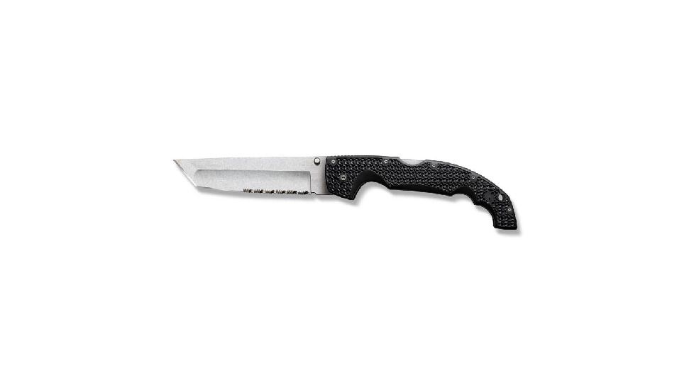 Cold Steel Voyager X-Large Tanto Point Folding Knife, 50/50 Edge 29TXTH
