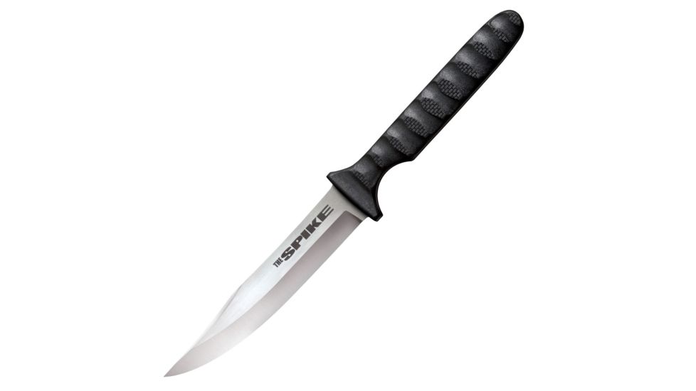 Cold Steel Bowie Spike 8in Fixed Blade Knife, Black/Silver, 8in, CS-53NBSZ