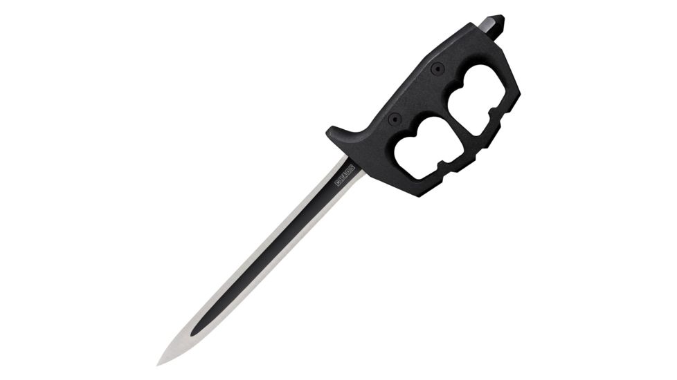 Cold Steel Chaos Stiletto 14in Fixed Blade Knife, Black/Silver, 14 14in, CS-80NTST