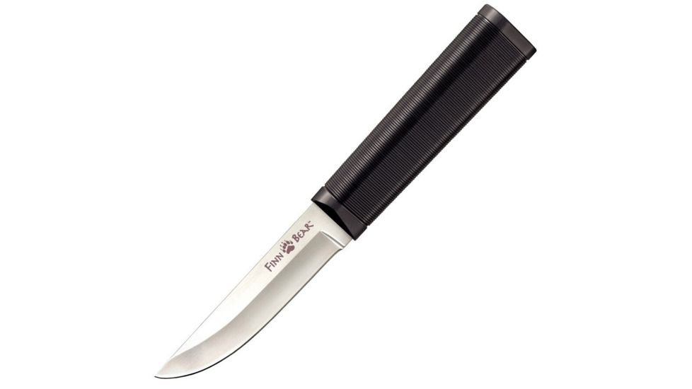 Cold Steel Finn Bear 8.58in Fixed Blade Knife, Black/Silver, 8.5in, CS-20PCZ