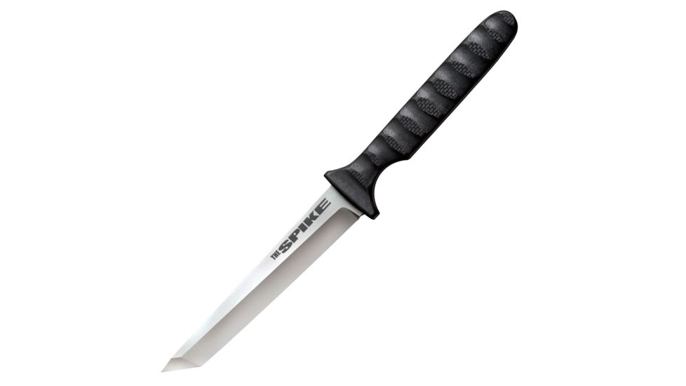 Cold Steel Tanto Spike 8in Fixed Blade Knife, Black/Silver, 8in, CS-53NCTZ