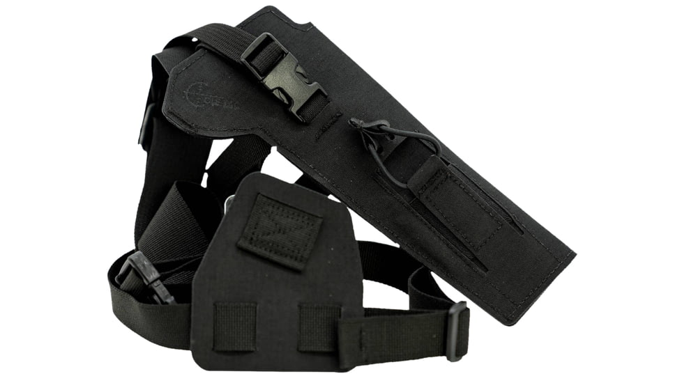 Cole-Tac Varmint Wrangler Chest Holster Left Hand, Chest Black, VW201