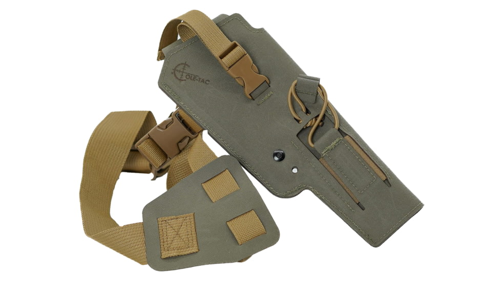 Cole-Tac Varmint Wrangler WMLChest Holster Left Hand, Ranger Green, VW214