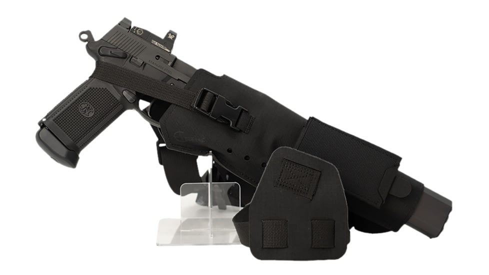 Cole-tac Varmint Wrangler XL Pistol Holder Chest Black Right Hand, VWX101