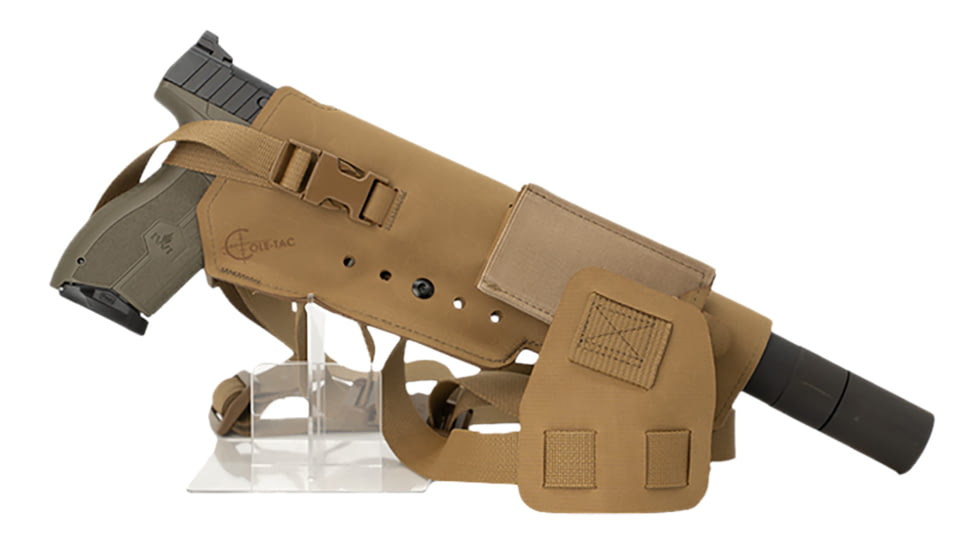 Cole-Tac Varmint Wrangler XL Chest Holster Right Hand, Coyote Brown, VWX103