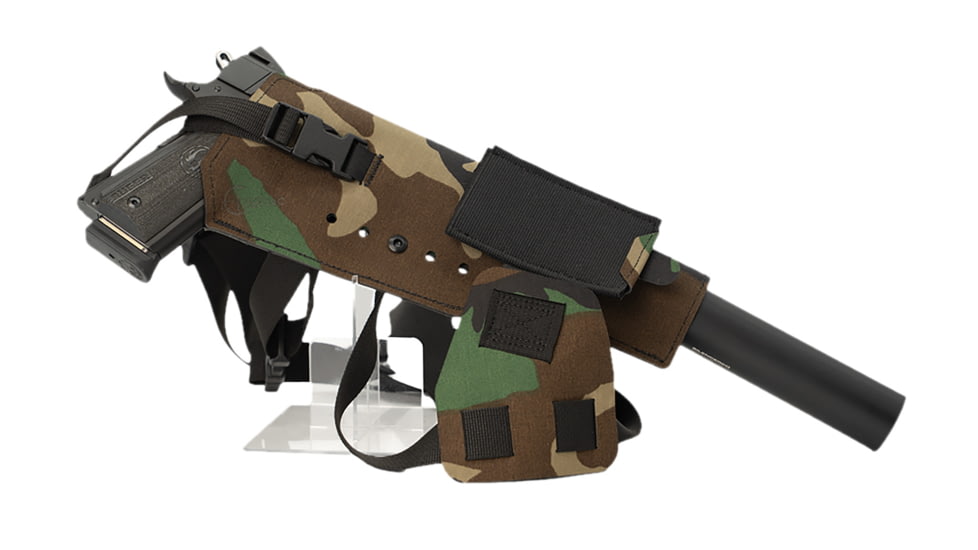 Cole-Tac Varmint Wrangler XL Chest Holster Left Hand, M81 Woodland, VWX112