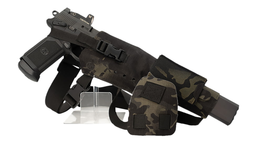 Cole-tac Varmint Wrangler XL Pistol Holder Chest MultiCam Black Left Hand, VWX110