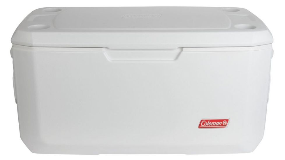 Coleman 120 Quart Xtreme 5 Marine Cooler, OMLD 5887, White, Holds 204 Cans 3000002458