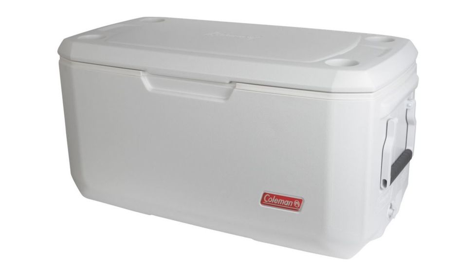 Coleman 120 Quart Xtreme 5 Marine Cooler, OMLD 5887, White, Holds 204 Cans 3000002458