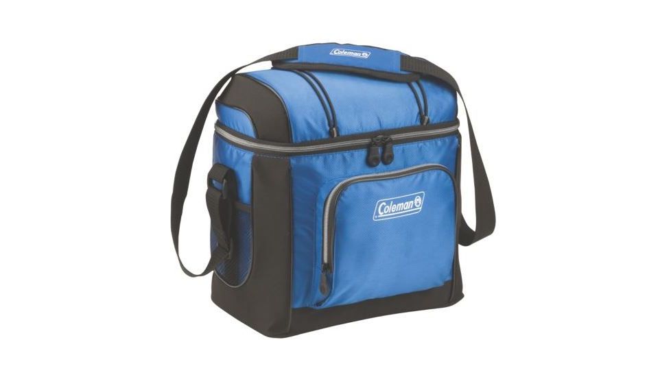 Coleman 16 Can Soft Cooler W/ Removable Hard Plastic Liner, Blue, 11.81 x 6.69 x 11.81 in 3000001313