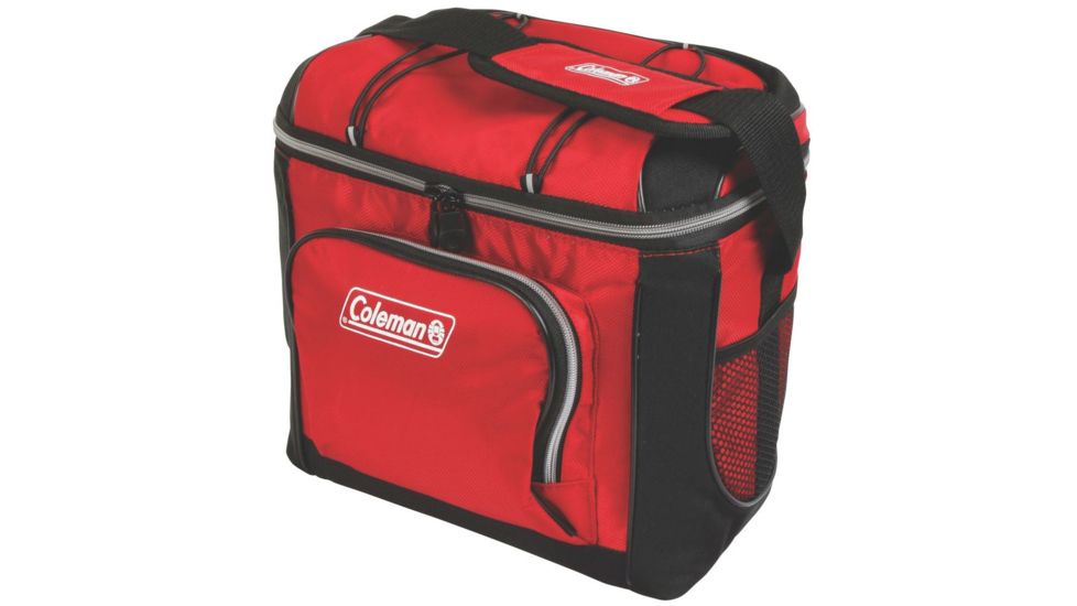 Coleman 16 Can Soft Cooler W/ Removable Hard Plastic Liner, Red, 11.81 x 6.69 x 11.81 in 3000001315