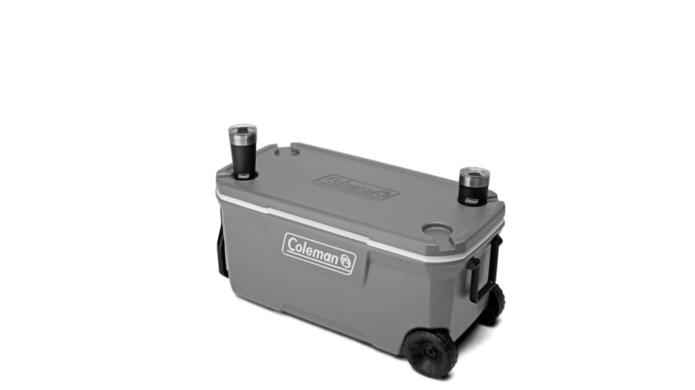 Coleman 316 Series 100-Quart Wheeled Hard Cooler - Ship In Own Container, Rock Gray/White/Rock Gray, CM1010810001-8