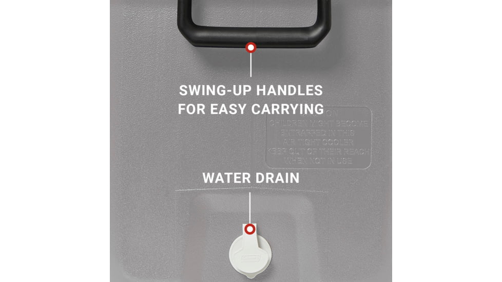 Coleman 316 Series 150-Quart Hard Cooler - Ship In Own Container, Rock Gray/White/Rock Gray, CM1010810001-13