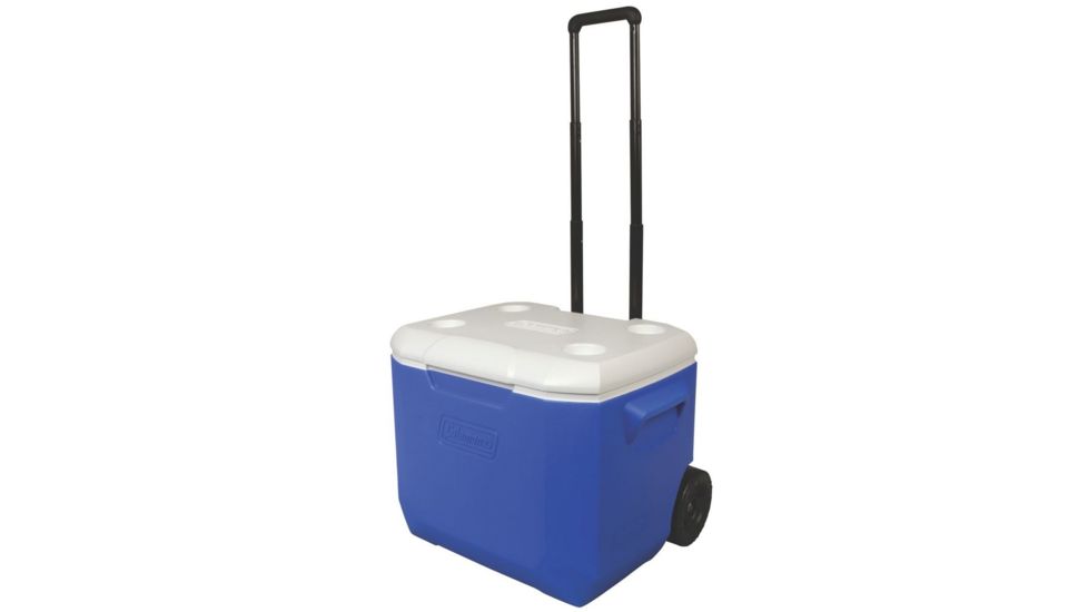 Coleman 60 Quart Wheeled Cooler, 5883, Blue, Holds 94 Cans 3000001838