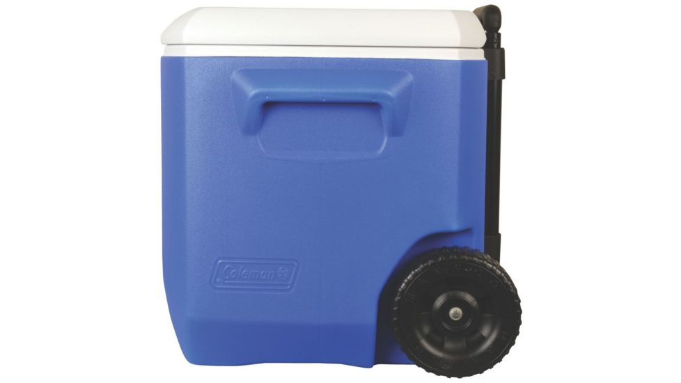 Coleman 60 Quart Wheeled Cooler, 5883, Blue, Holds 94 Cans 3000001838