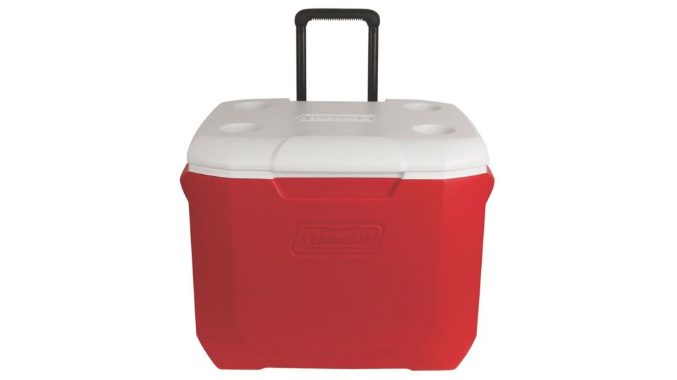 Coleman 60 Quart Wheeled Cooler, 92, 5883, Red, Holds 94 Cans 3000001998