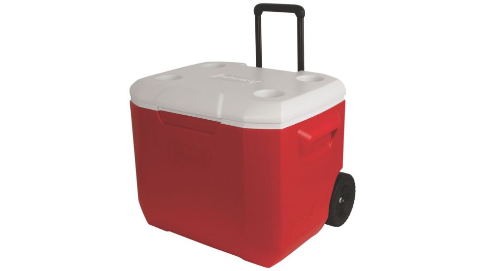 Coleman 60 Quart Wheeled Cooler, 92, 5883, Red, Holds 94 Cans 3000001998