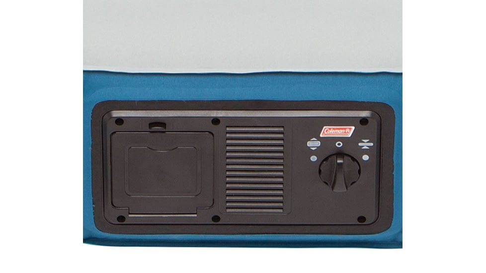 Coleman Airbed Double High Dura Plus Air Mattress W/ 120V Pump Combo, Supports up to 300 lbs, Twin, Blue 2000018323