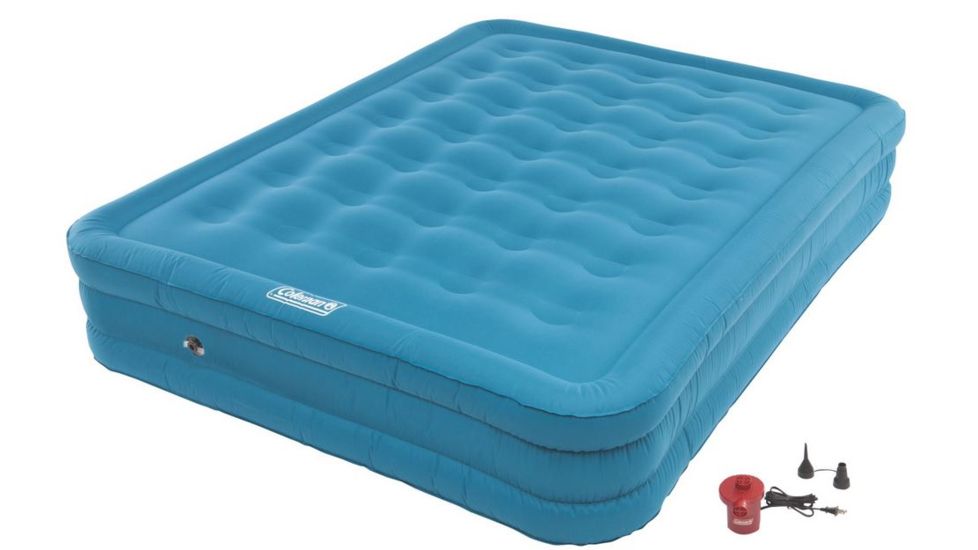 Coleman Airbed Double High Dura Plus Air Mattress W/ 120V Combo, Queen 2000018324