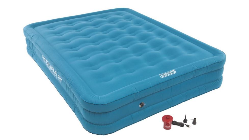 Coleman Airbed Double High Dura Plus Air Mattress W/ 120V Combo, Queen 2000018324