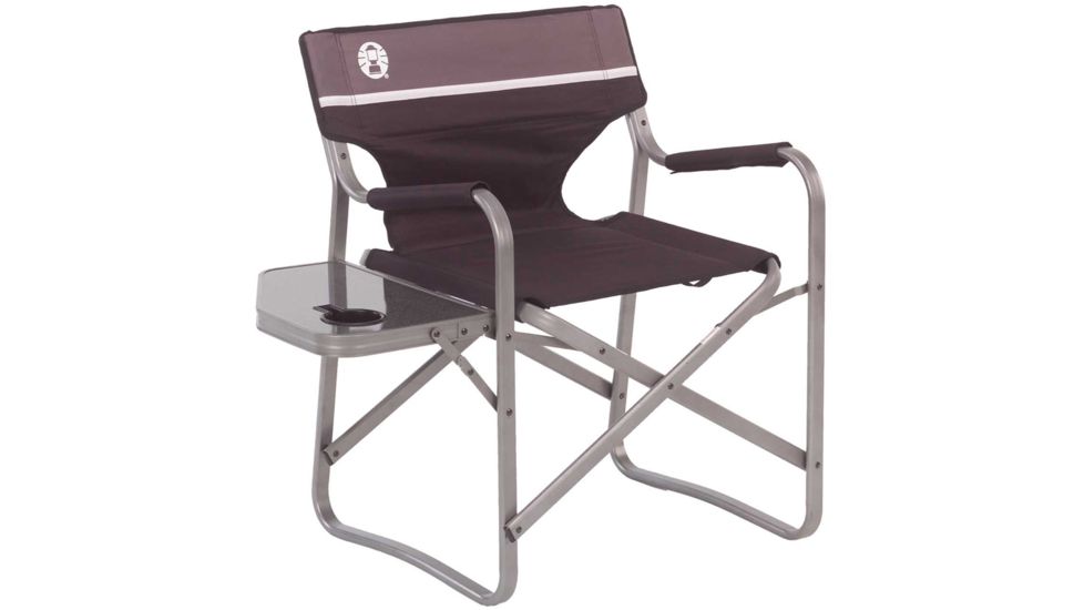Coleman Deck Chair w/ Side Table, Black, CM1010210002-15