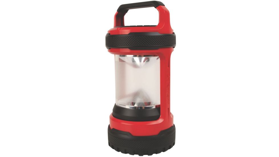 Coleman Conquer Spin 550L LED Lantern, 550 Lumens, 4-D Batteries, Red / Black 2000022328