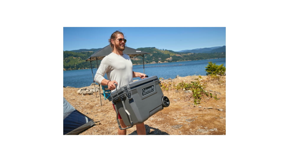 Coleman Convoy 65-Quart Wheeled Hard Cooler, Dark Storm/Black, CM1010810001-39