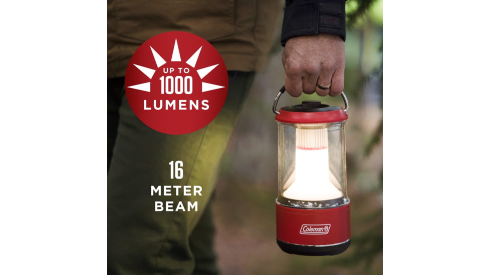 Coleman D Battery 1000 Lumens LED Lantern w/BatteryGuard, Black, CM1011510001-23