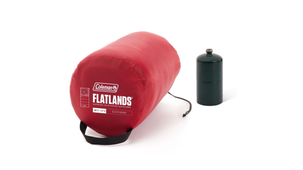 Coleman Flatlands Sleeping Bag, 30 F, Mahogany, CM1010410016-20