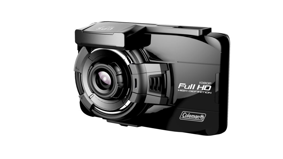 Coleman 1080p HD Camcorder &amp; 2.0MP Digital Car Dashboard Camera w/Built-in GPS &amp; Wi-Fi, Black CDV700GW