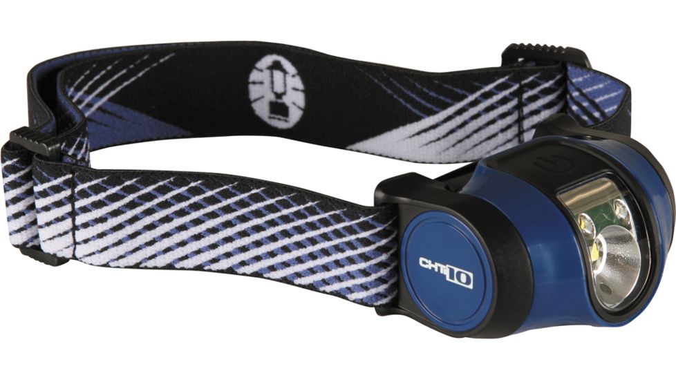 Coleman Headlamp, 3AAA, CHT 10, Blue/Black 187747