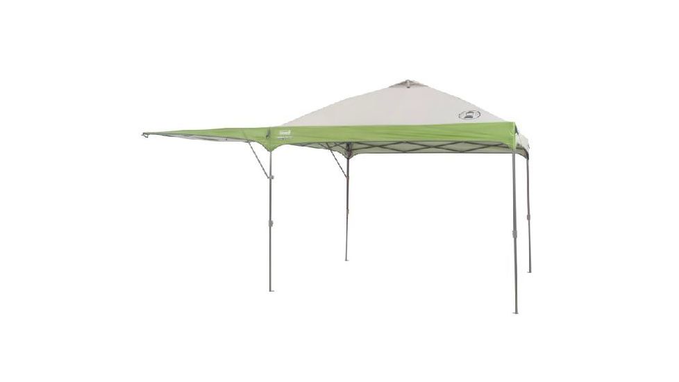 Coleman Instant Shelter W/ Swingwall, White / Green, 10 x 16 ft 2000010008