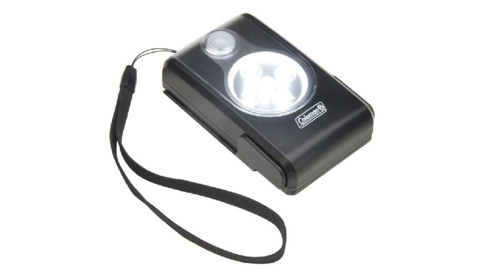 Coleman Motion Sensor LED Security Light, 95 Lumens, 3AAA Batteries, Black 2000009454