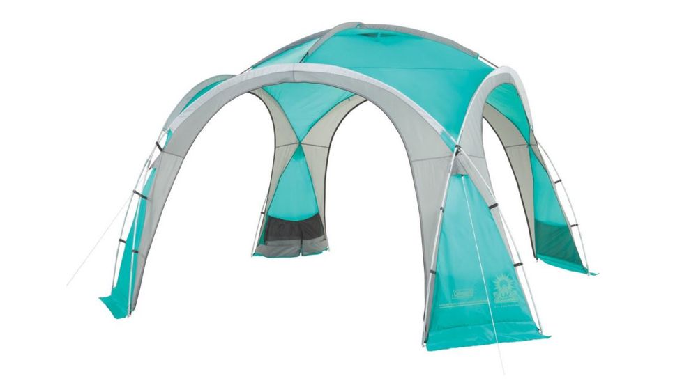 Coleman Mountain View Screendome Shelter, Center Height 7 ft 6 in, Teal / Gray, 12 ft x 12 ft 2000024748