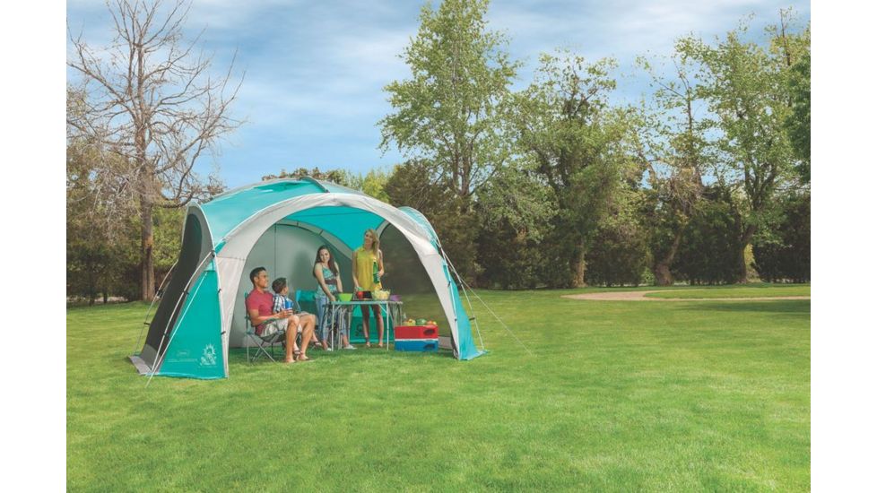 Coleman Mountain View Screendome Shelter, Center Height 7 ft 6 in, Teal / Gray, 12 ft x 12 ft 2000024748