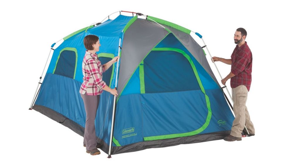 Coleman Signal Mountain 2 Room 8-Person Instant Tent, Blue 2000024697