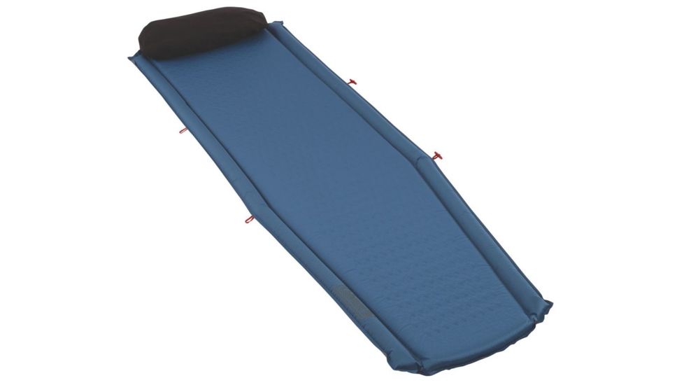 Coleman Silverton Sim Tall Self Inflating Camp Pad, Attached Storage Bag, Blue, Inflated - 76 x 22 x 1.5 in, 2000036352