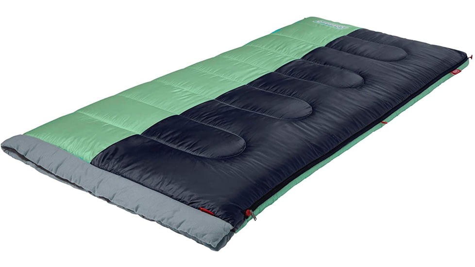 Coleman Sleeping Bag Biscayne 40 Degree Big &amp; Tall Mint/navy