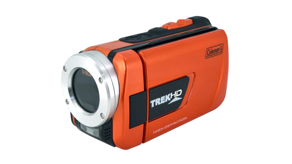 Coleman TrekHD 1080p HD Underwater Camcorder &amp; 16.0 MP Digital Camera, Waterproof to 10 ft, Orange CVW16HD-O